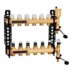 Caleffi 8'li Pirinç Kollektör Seti